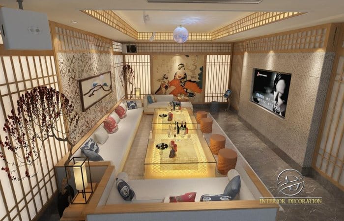 7 mẫu phòng karaoke phong cách Nhật Bản sang trọng, ấn tượng 10 Phong Karaoke Phong Cach Nhat Ban (4)